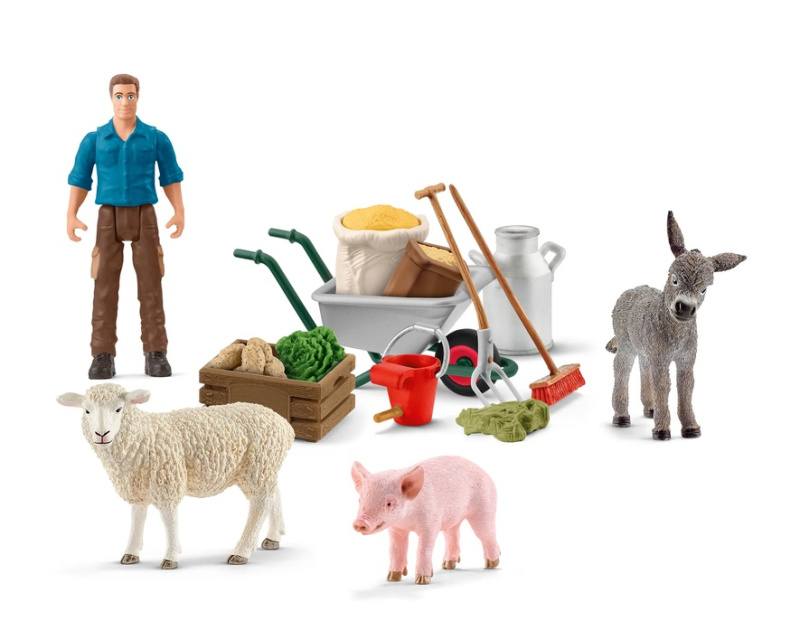 Schleich 72287 farm world krmení zvířat