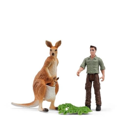 Schleich výlet s rangerem za klokany - 1 kus