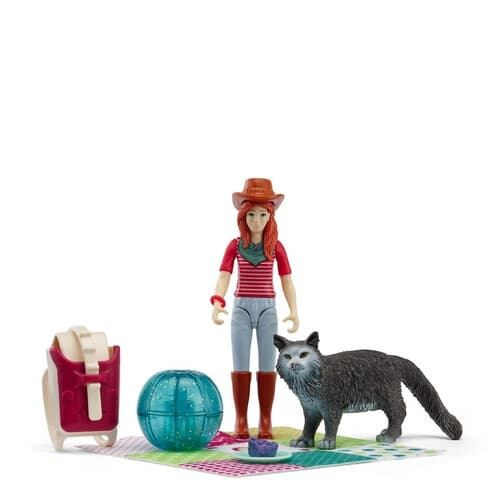 Schleich pocket set pikniková zábava s Hannah a kočkou