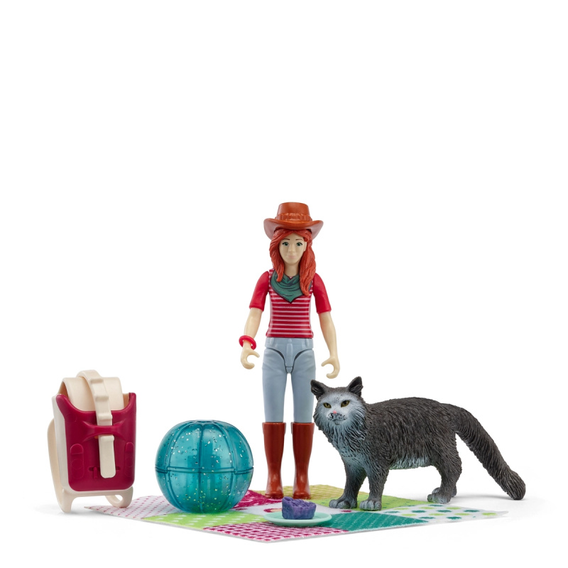 Schleich pocket set pikniková zábava s Hannah a kočkou