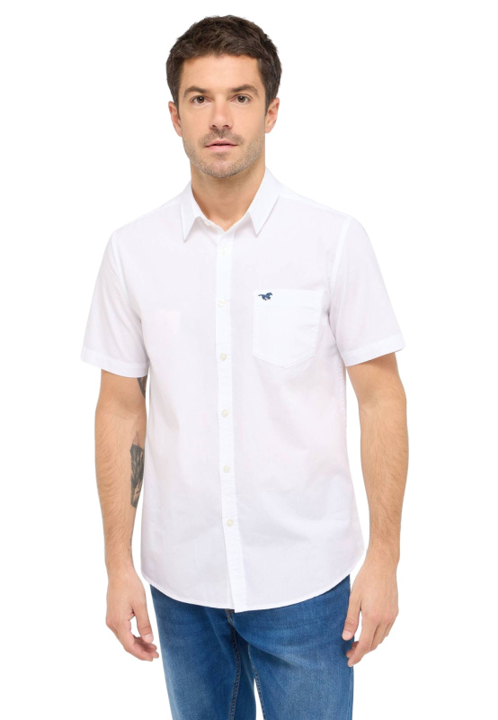 Pánská košile k.r. MUSTANG bílá-3XL