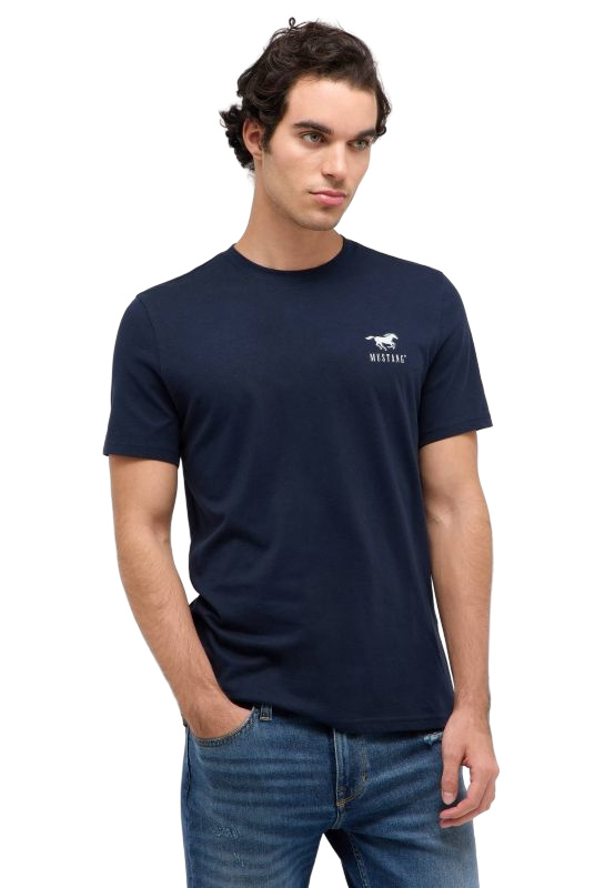 Pánské tričko k.r. MUSTANG modré-XXL