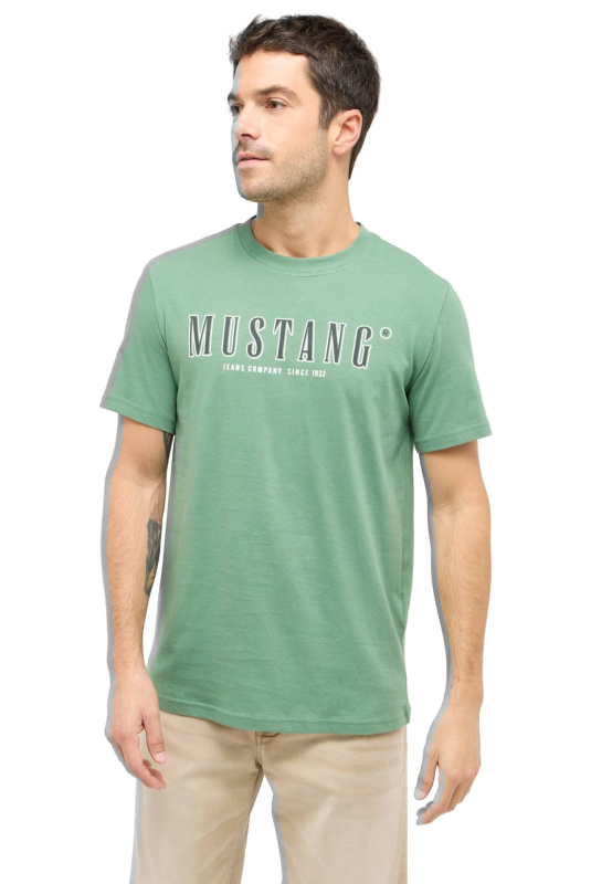 Pánské tričko k.r. MUSTANG zelené-XXL