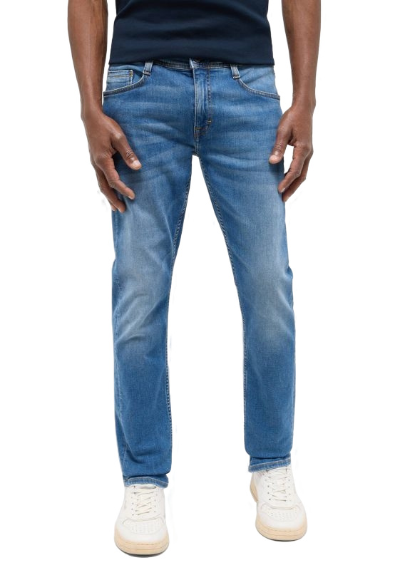 Pánské džíny MUSTANG Oregon Slim klasicky modré-seprané-29/32