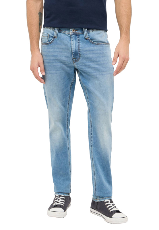 Pánské džíny MUSTANG Oregon Slim K světle modré-seprané-34/34