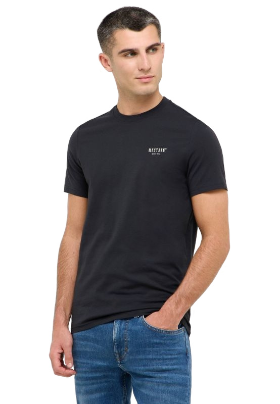 Pánské tričko k.r. MUSTANG černé-XL