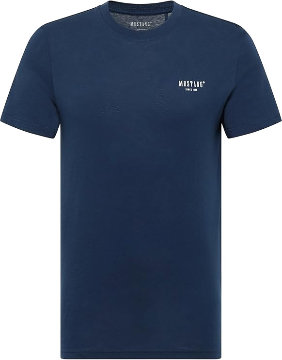 Pánské tričko k.r. MUSTANG modré-XXL