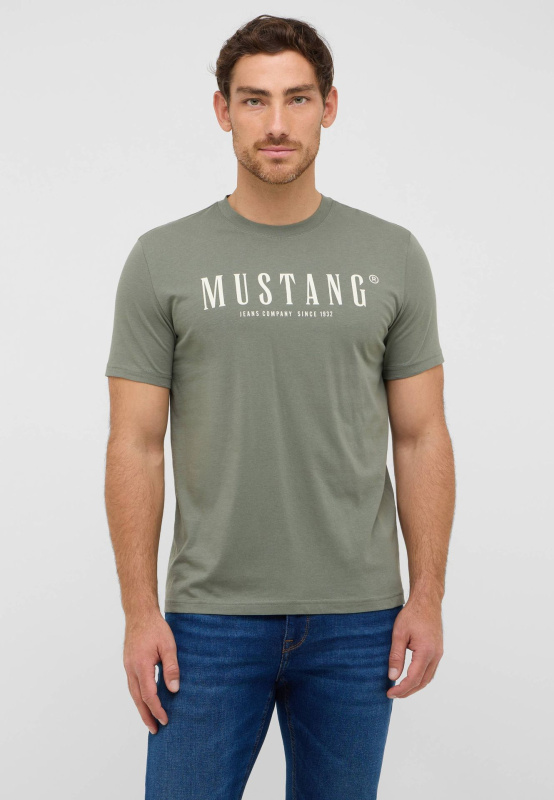 Pánské tričko k.r. MUSTANG zelené - XXL