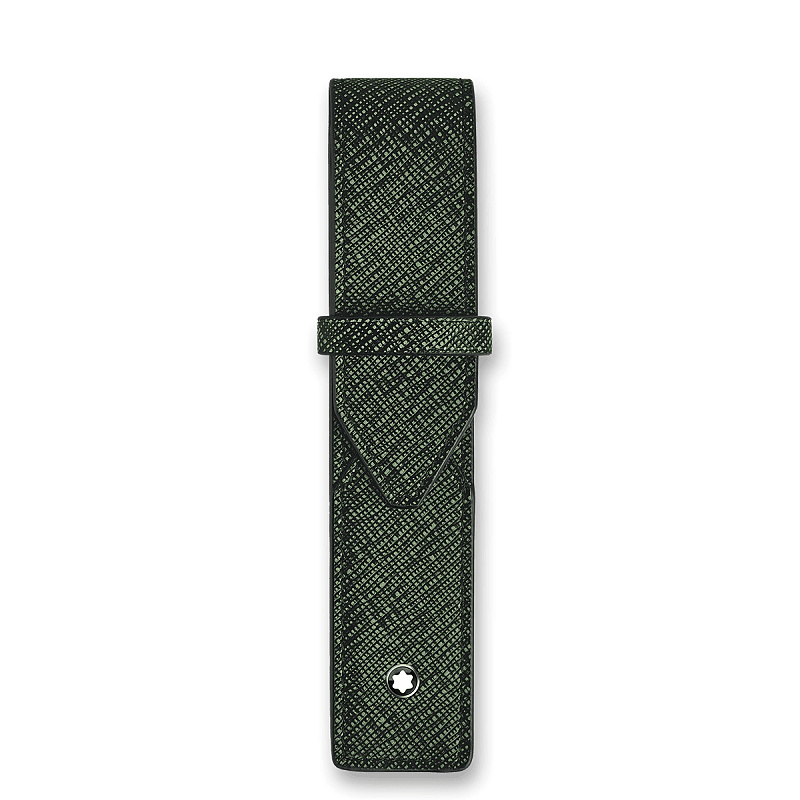 Pouzdro na pero Montblanc Sartorial tmavě zelené, pro 1 ks