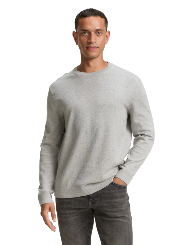 Pánský svetr TOM TAILOR šedý - XL