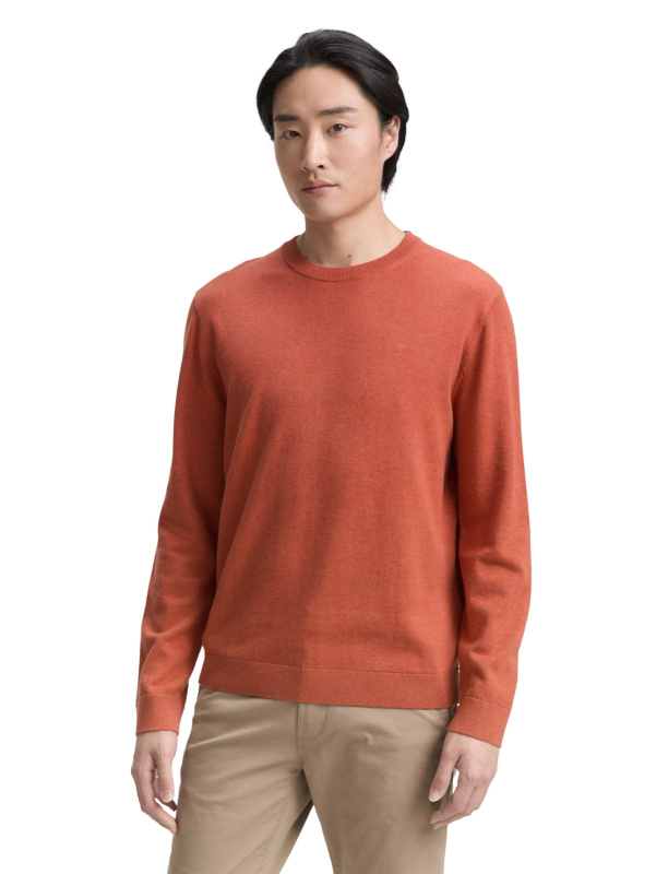 Pánský svetr TOM TAILOR červený - L