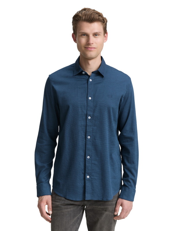 Pánská košile d.r. TOM TAILOR modrá - 3XL