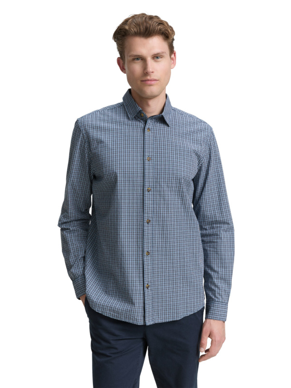 Pánská košile d.r. TOM TAILOR modrá - 3XL