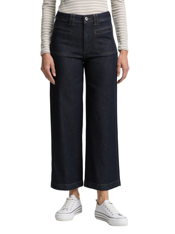 Dámské džíny TOM TAILOR TTNelma Culotte tmavě modré-neseprané - 26/28