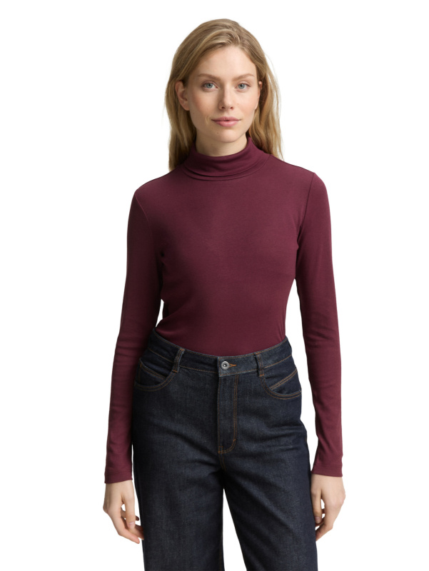 Dámské tričko d.r. TOM TAILOR červené - XL
