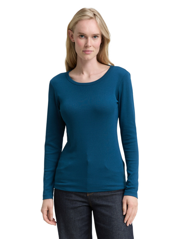 Dámské tričko d.r. TOM TAILOR modré - XL