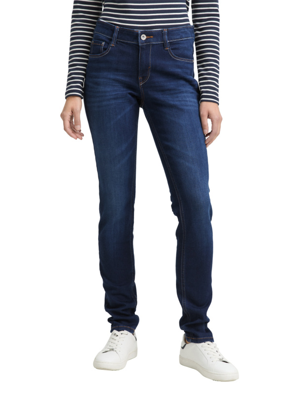 Dámské džíny TOM TAILOR TTLucie Skinny tmavo modré-seprané - 30/32