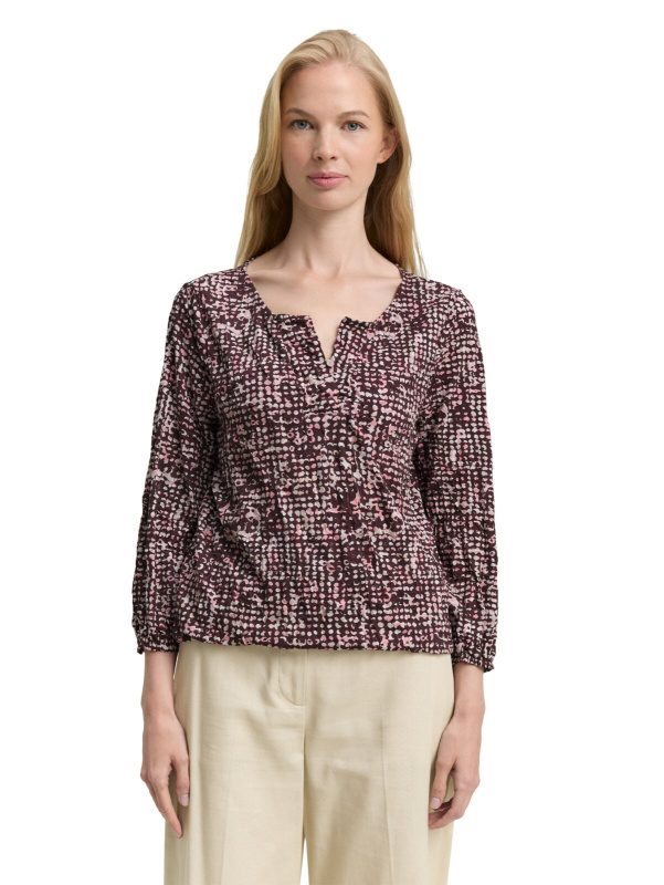 Dámská halenka TOM TAILOR s 3/4 rukávem vícebarevná - XL