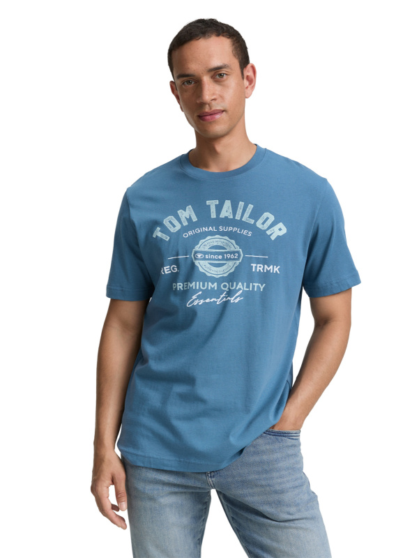 Pánské tričko k.r. TOM TAILOR modré - L