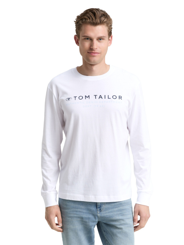 Pánské tričko d.r. TOM TAILOR bílé - S