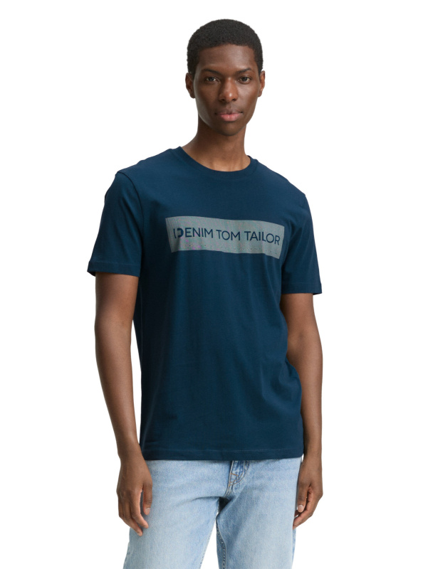 Pánské tričko k.r. TOM TAILOR modré - XL