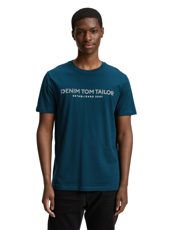 Pánské tričko k.r. TOM TAILOR modré - XL