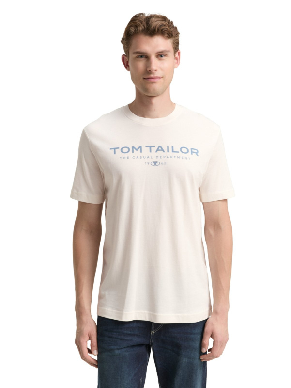 Pánské tričko TOM TAILOR béžové - XXL