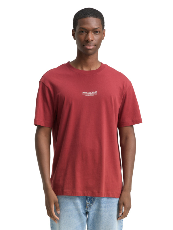 Pánské tričko TOM TAILOR červené - XL