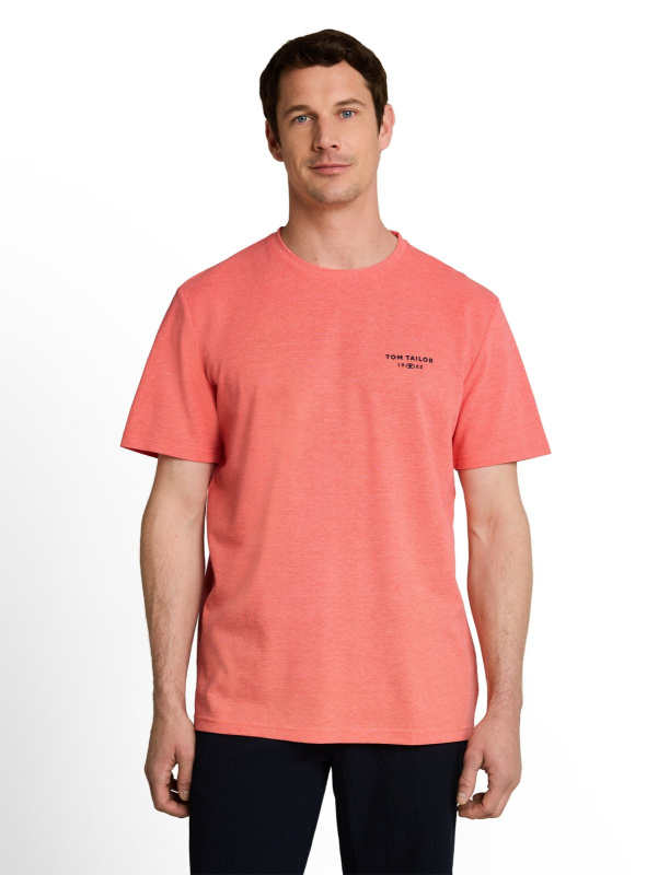 Pánské tričko TOM TAILOR oranžové - XL