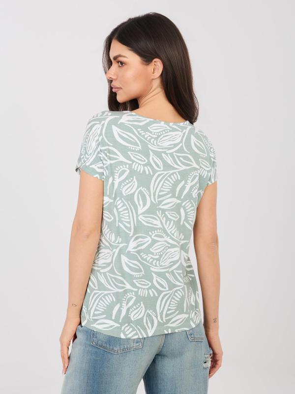 Pistáciové tričko s krátkým rukávem