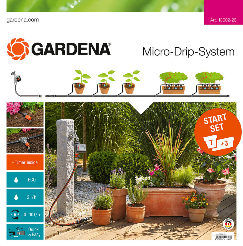 GARDENA Germany GARDENA - startovací sada pro rostliny v květináčích M s automatikou