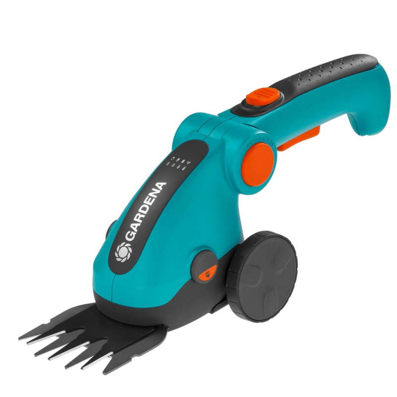 GARDENA Germany GARDENA ComfortCut Li akumulátorové nůžky na trávu - sada (včetně teleskopické násady a koleček), 9889-20