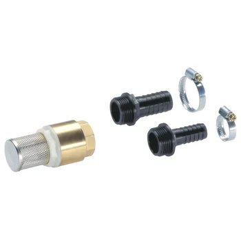 "Sací filtr se zpětnou klapkou 3/4"" + 1"" kovový"