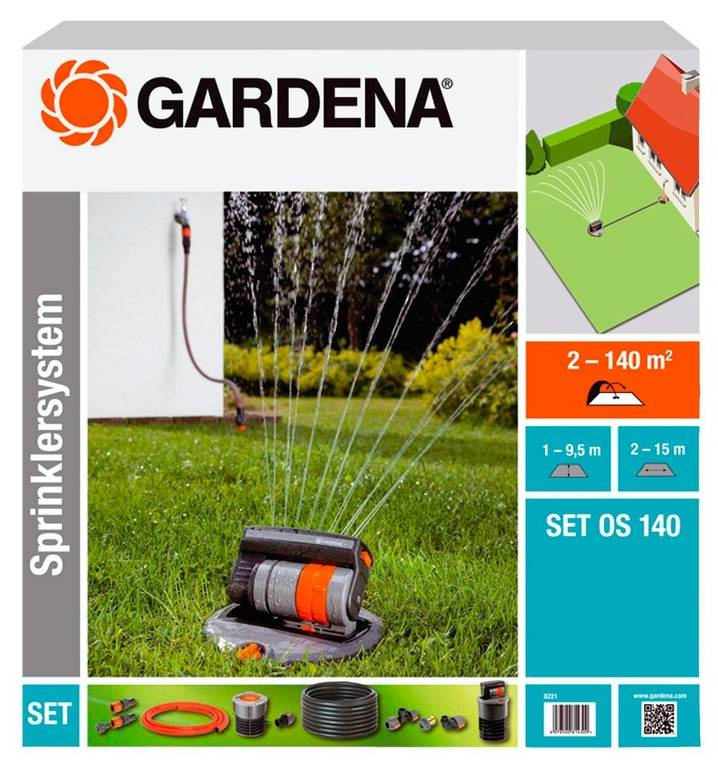 GARDENA Germany GARDENA OS 140 - čtyřplošný zadešťovač, sada