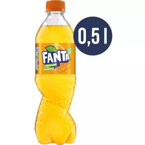 Fanta pomeranč - pomerančový nápoj - 0,5 l