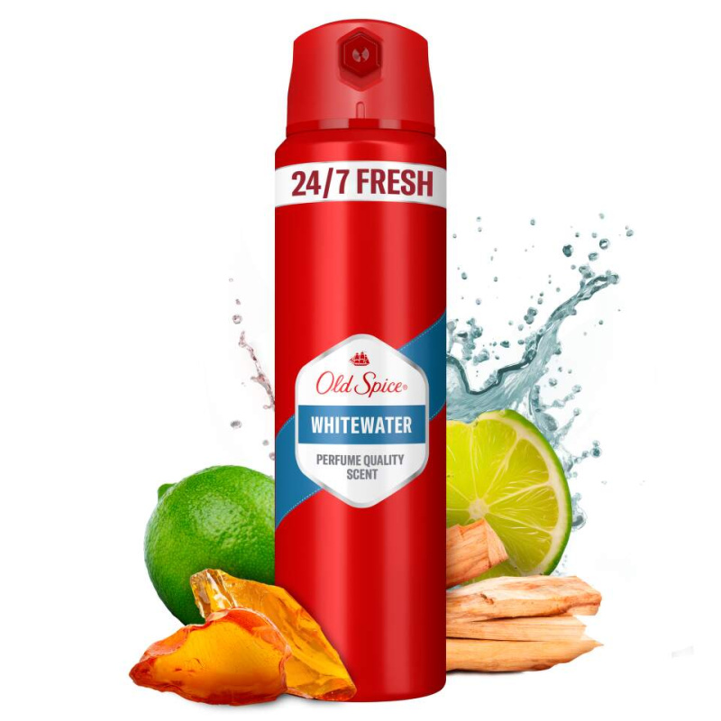 Pánský deodorant Old Spice - sprej, White Water, 150 ml