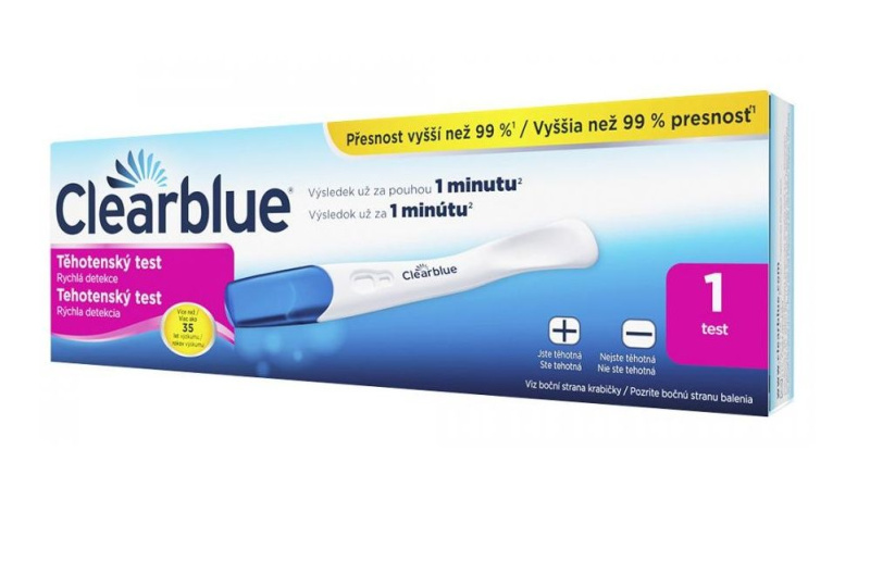 CLEARBLUE PLUS Rychlá detekce těhotenský test 1 kus