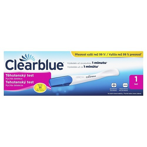 CLEARBLUE PLUS Rychlá detekce těhotenský test 1 kus