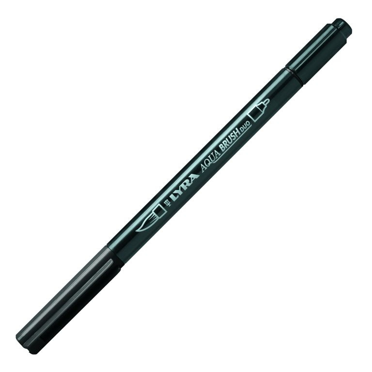Umělecká fixa LYRA Aqua Brush Duo - barva černá