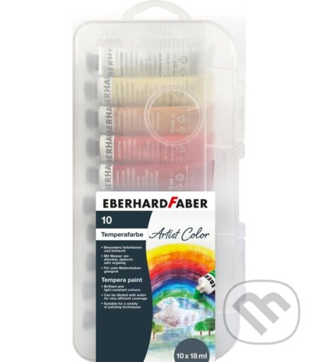 Temperové farby v tube 10 farebné, 18 ml