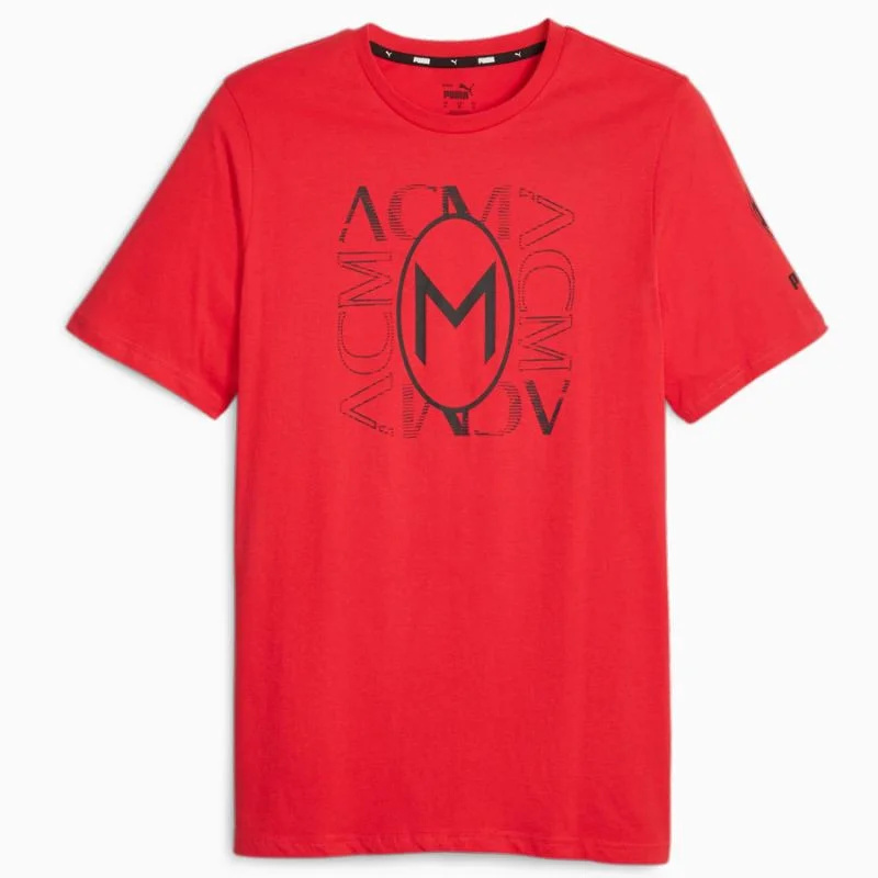 Puma AC Milan FtbCore Graphic Tee M 772314-01 tričko pánské L