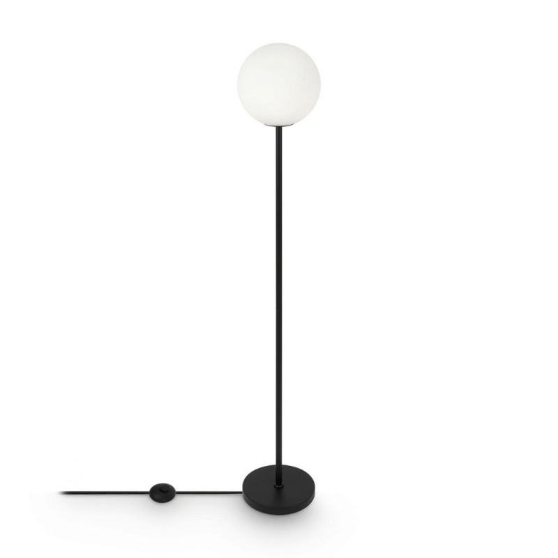 Maytoni Stojací lampa RING, 60W, v. 155 cm, 1xE27 Barva: Černá