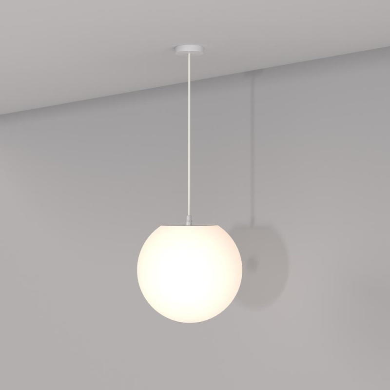 Maytoni Závěsné svítidlo ERDA, 1xE27, Ø 30 cm, IP54 Barva: Bílá
