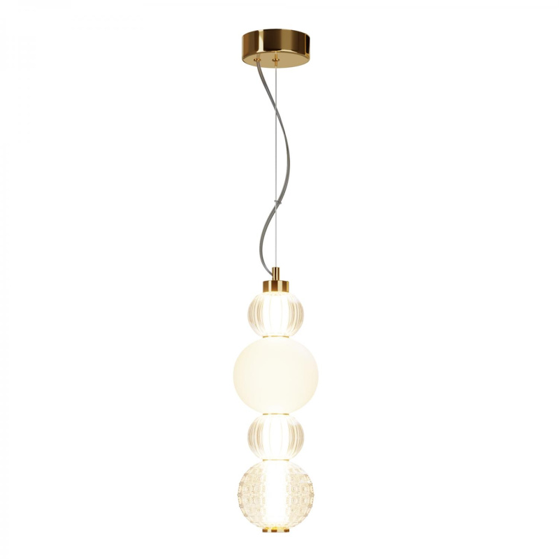 Maytoni Závěsné LED svítidlo COLLAR, 17W,  Ø 14,7 cm, CRI80 Barva: Zlatá
