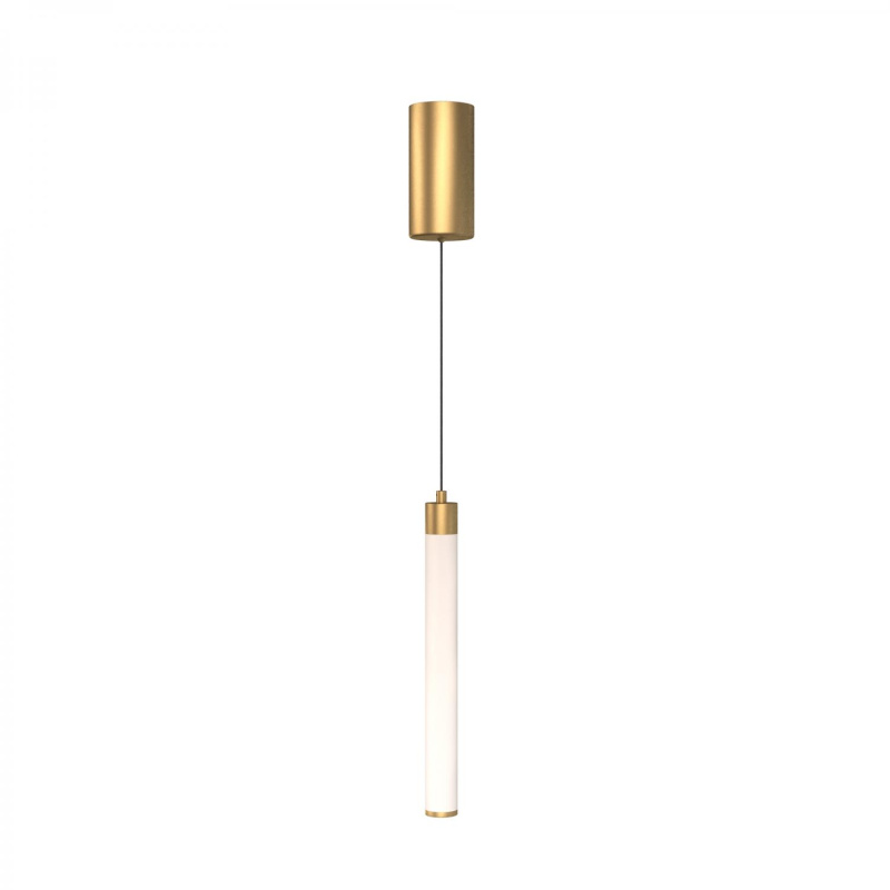 Maytoni Závěsné LED svítidlo RAY, 10W, Ø 3 cm, CRI80 Barva: Zlatá