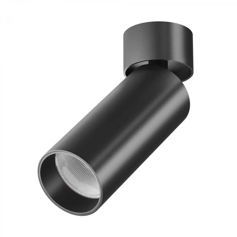 Maytoni Stropní LED svítidlo FOCUS, v. 16 cm, 12W Barva: Černá, Chromatičnost: 3000K, Stmívání: Bez stmívání