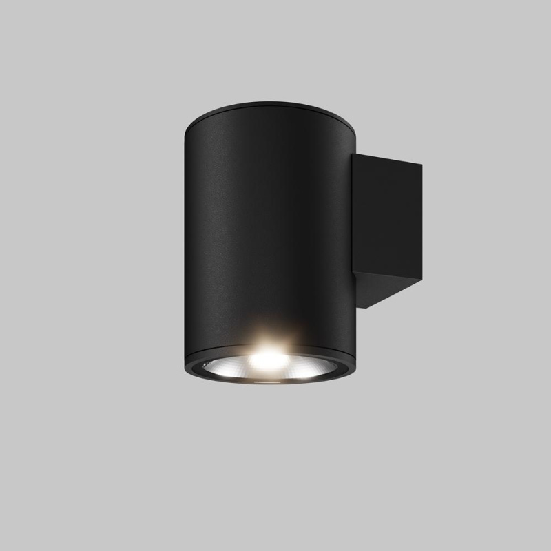 Maytoni Venkovní nástěnné LED svítidlo SHIM, 5W, v. 12 cm, CRI80, IP65 Barva: Černá