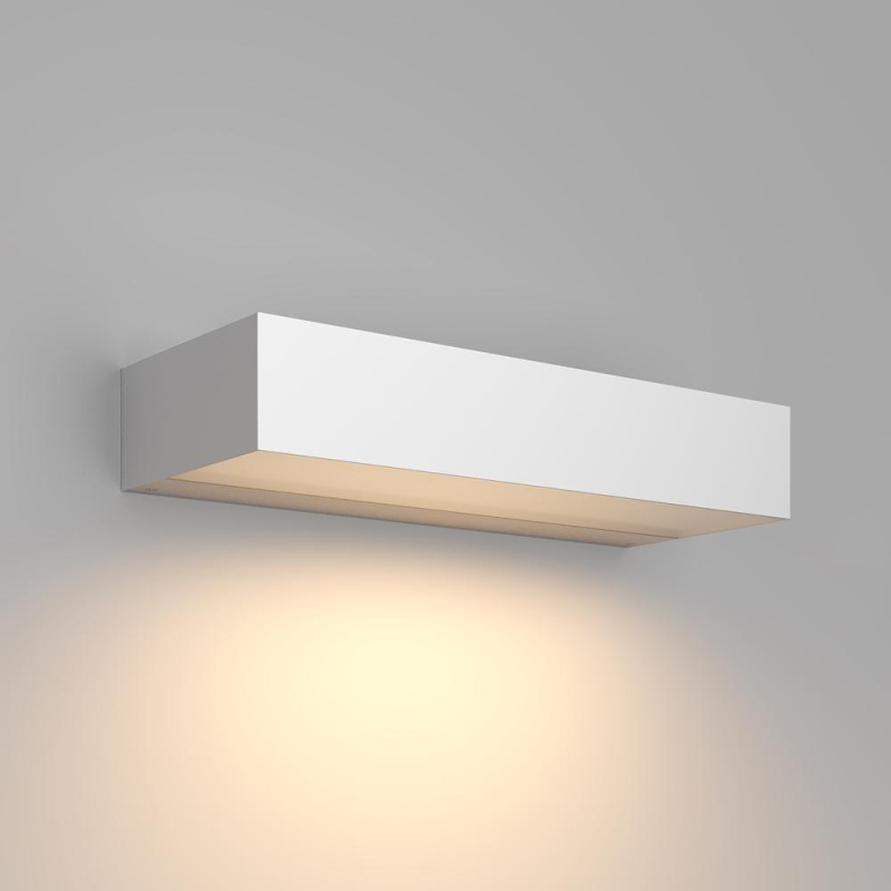 Maytoni Venkovní nástěnné LED svítidlo LOT, 10W, d. 30 cm, CRI80, IP65 Barva: Bílá