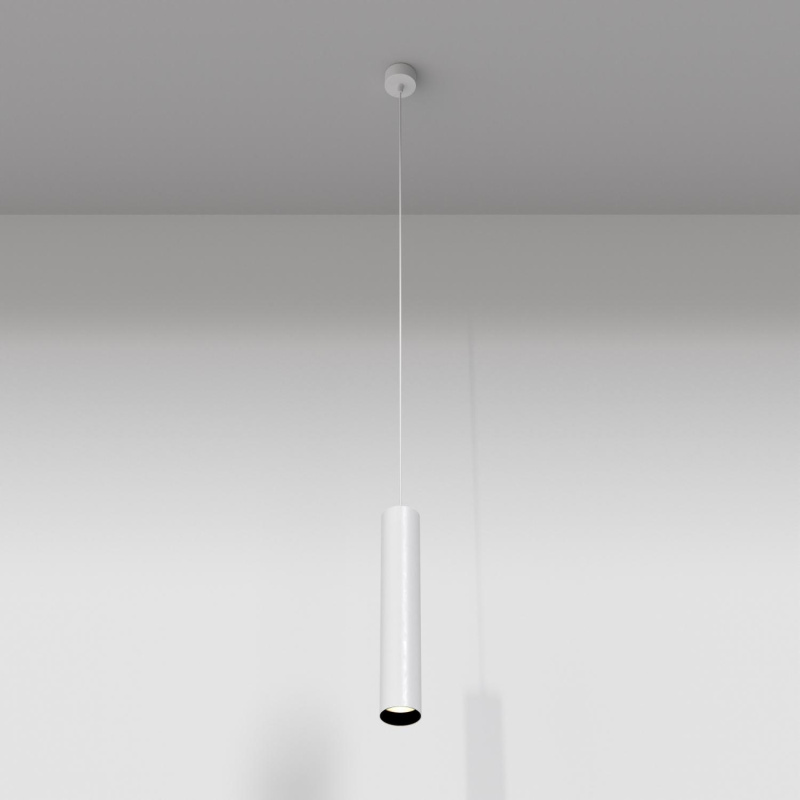 Maytoni Závěsné LED svítidlo FOCUS LED, 12W, Ø 5,2 cm, CRI90 Barva: Bílá