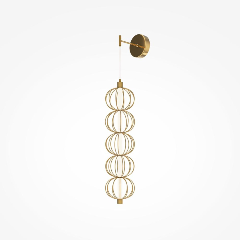 Maytoni Nástěnné LED svítidlo GOLDEN CAGE, 17W, v. 218,8 cm, CRI80